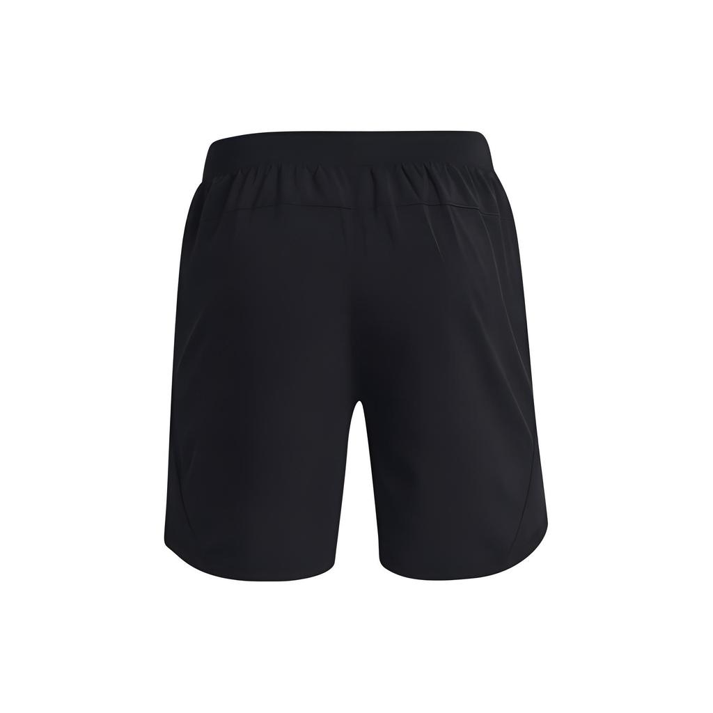Under Armour Solid Color Logo Letter Print Straight Leg Sports Shorts Men shorts Black 1373414-001