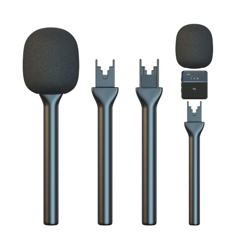 Portable Interviews Microphone Adapter Stick With Enhances AntiNoise Function For Journalists And Content Creators