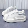 Nouvelles chaussures de printemps bout rond semelle épaisse rehaussantes chaussures de sport et de loisir type board