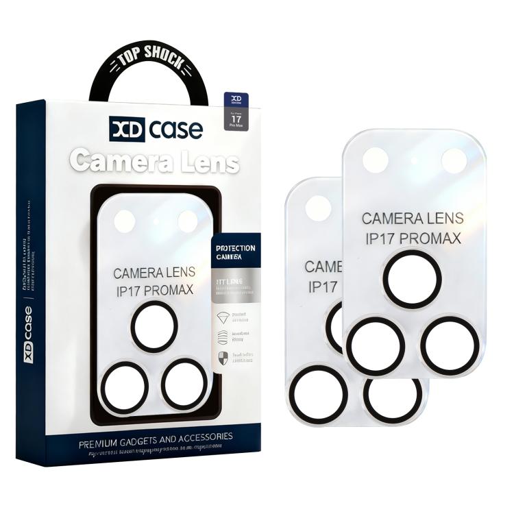 

XDcase 2pcs Integrated Translucent Frosted Acrylic Camera Lens Protector For iPhone 17 Pro Max белый