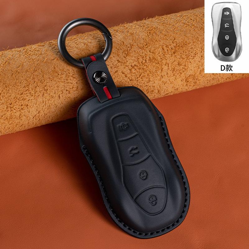 For Geely Emgrand Monjaro Xingyue L Boyue Binyue Binrui Vision X6X Leather Car Key Case Fob Cover Auto Key Protector Accessories