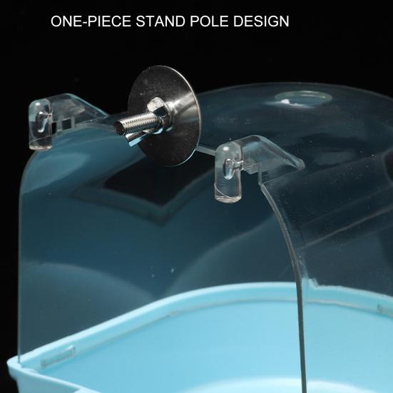 Bird Bathtub Water Injection Hole Washing Dry Cleaning Plastic Thicken Parrot Bath Box Bird Supplies