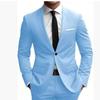 Giacca da smoking nera da uomo slim fit a un bottone per la primavera