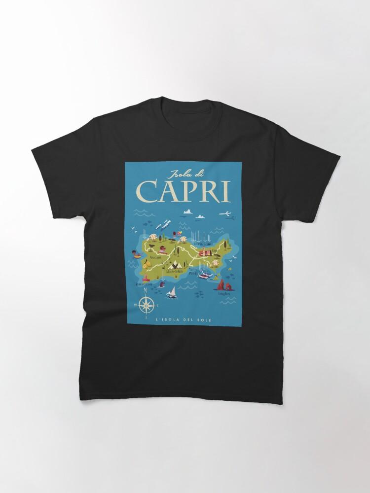 Peppino di Capri Capri map poster Classic T-Shirt