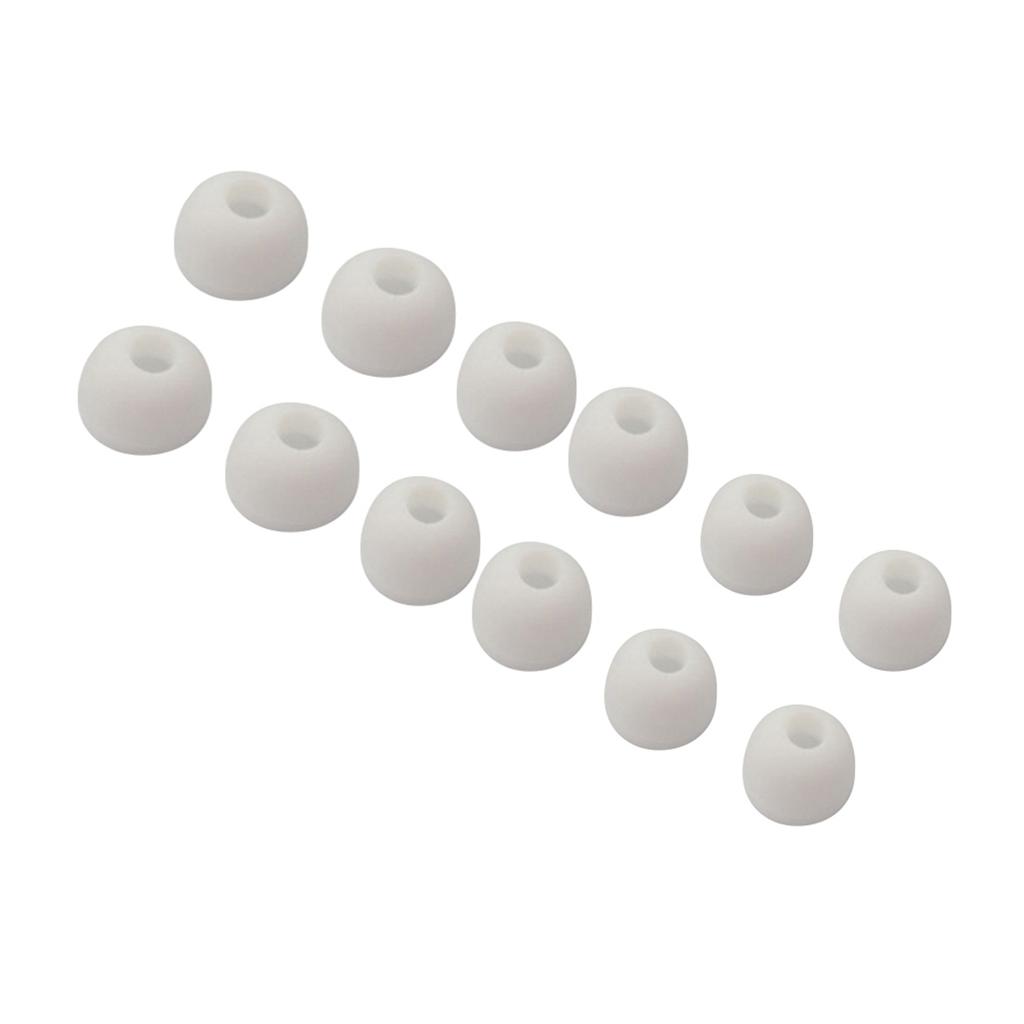 12PCS   6 Pairs Replacement Earbuds Ear Tips Ear Buds Silicone Tips for In Ear Headphones 3 Sizes Small Medium Large