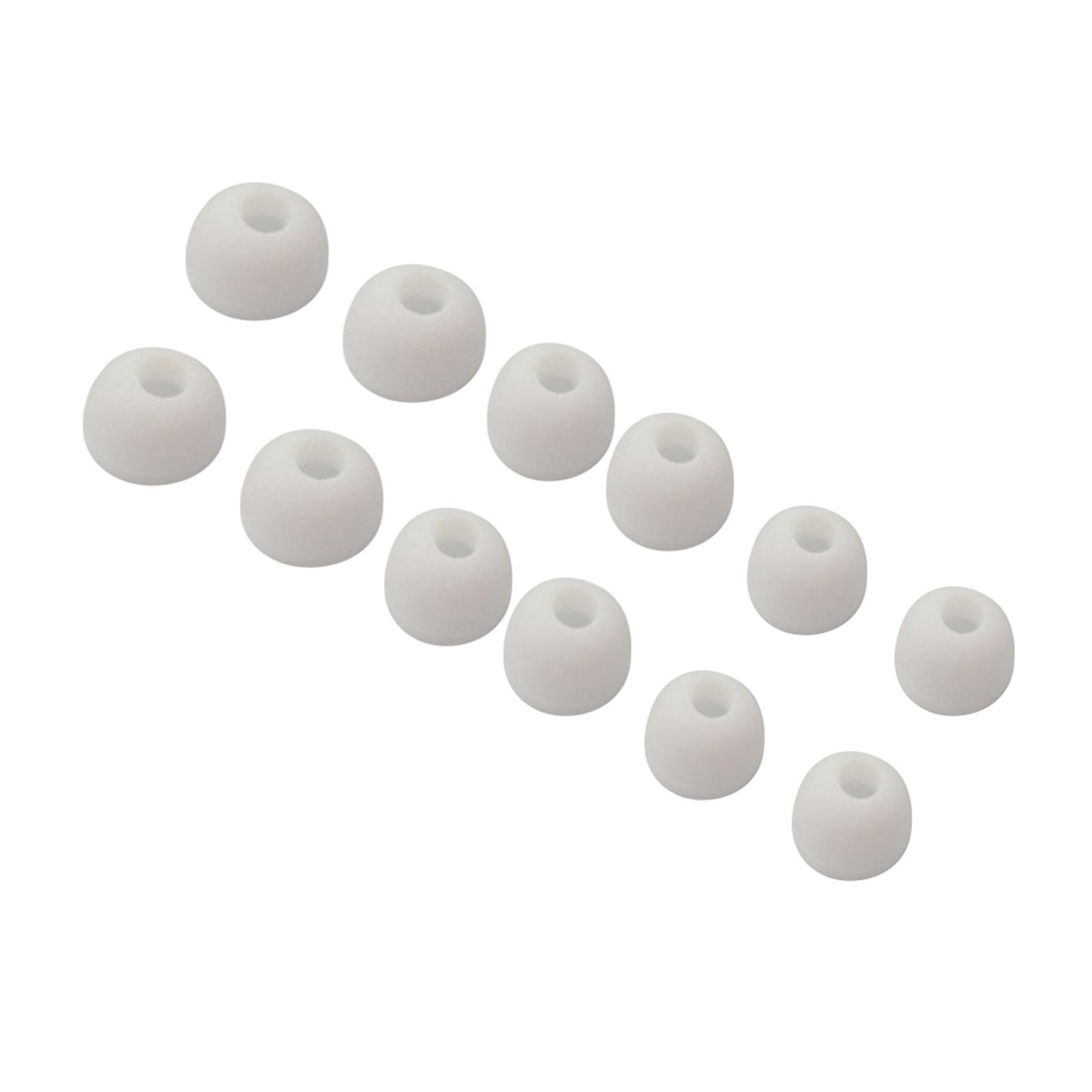 

12PCS 6 Pairs Replacement Earbuds Ear Tips Ear Buds Silicone Tips for In Ear Headphones 3 Sizes Small Medium Large белый