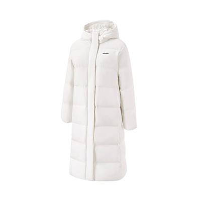 Warm Fashion Long Hooded Down Jacket Women Outerwear White JL9621