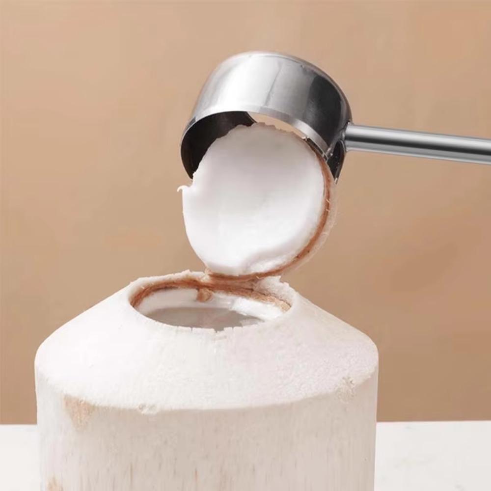 Stainless Steel Coconut Opener Kit with Corkscrew Coconut Puncher Coconut Breaker Kit  Fruit Store