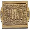 Nautical Antique Brass Captain Sign Brass Wall Plaque. Bathroom Decor Office, School, Home.