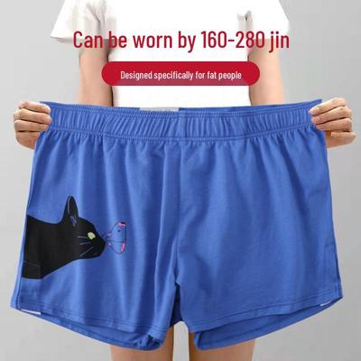 Plus Size Men's Breathable Cotton Boxer Briefs - Comfortable Fit for Chubby Figures