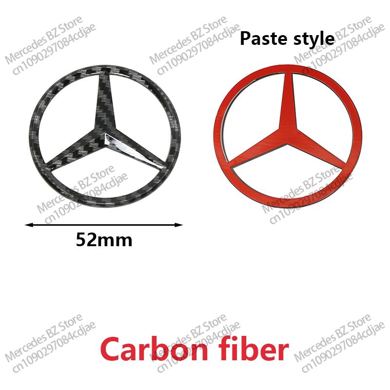 

ABS 52mm 57mm Car Steering Wheel Logo Badge For Mercedes Benz C E S Series CLA CLS W212 W205 W204 Emblem Styling Accessories