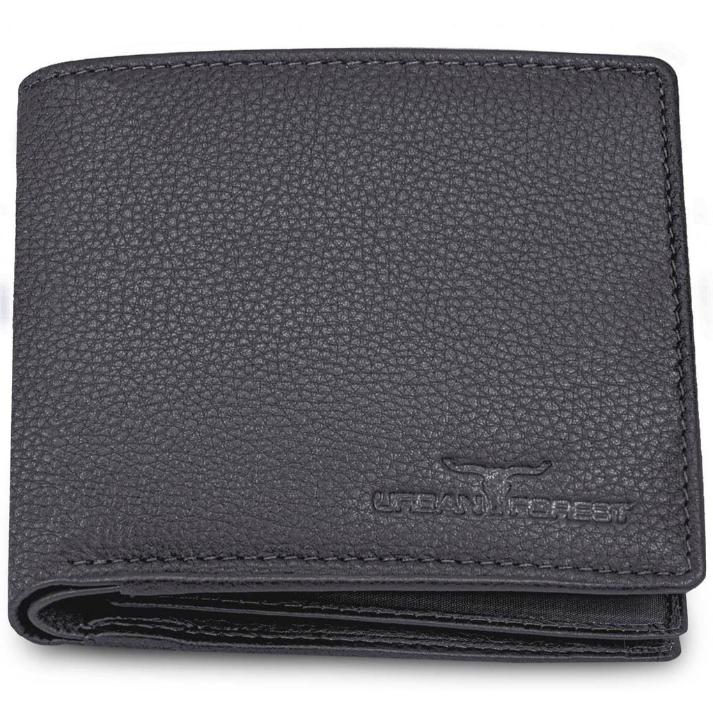 Cartera informal, formal y moderna de cuero genuino para hombre.  (6 ranuras para tarjetas)