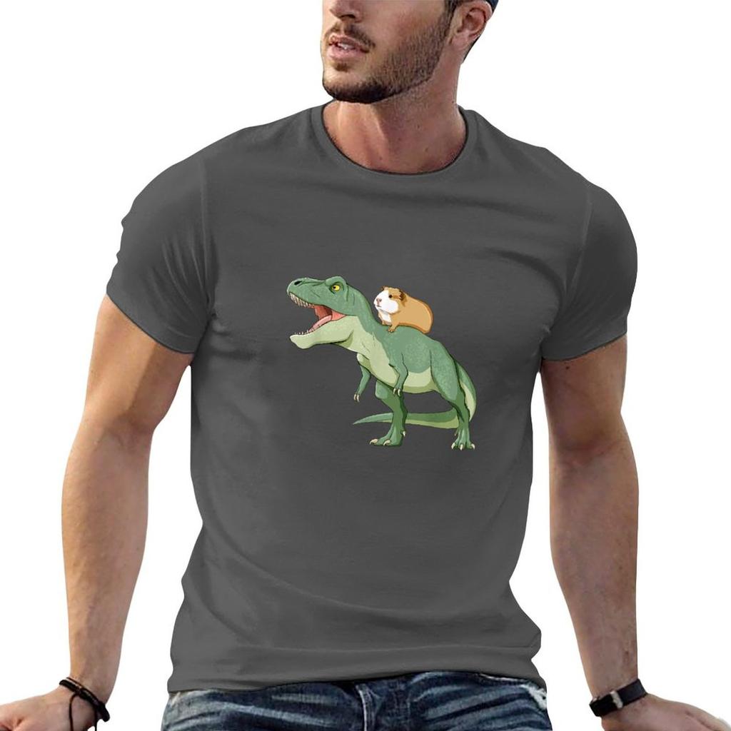 Funny Guinea Pig Riding T Rex Dinosaur Tshirt Graphic T Shirts For Unisex Unisexs Graphic T Shirts Unisex Graphic Shirt Tshirt