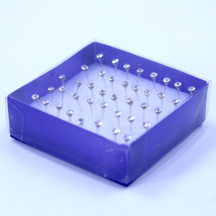 Koreanische Mode 3mm Harz Strass Ohrringe Set: 20 Paar glänzende Plastikohrringe für Damen