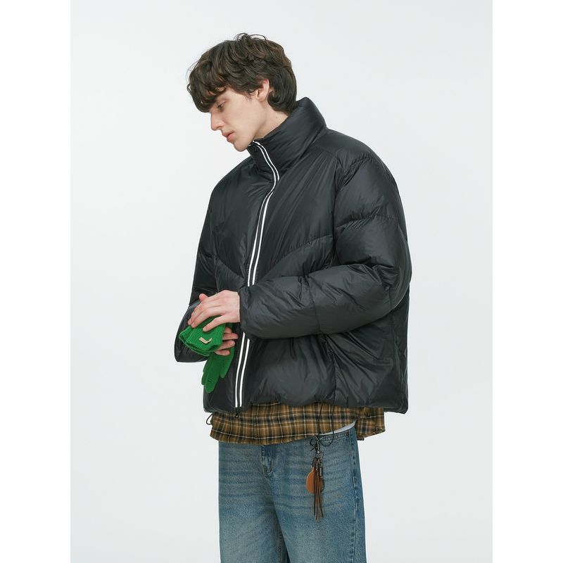 Dream Made90 White Duck down Stand Collar Cold-Proof down Jacket for Men, Winter Thickened Warm Couple's Puffer Jacket Coat