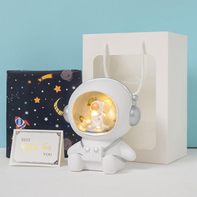 Astronaut Night Light Piggy Bank - Graduation & Birthday Gift for Boys