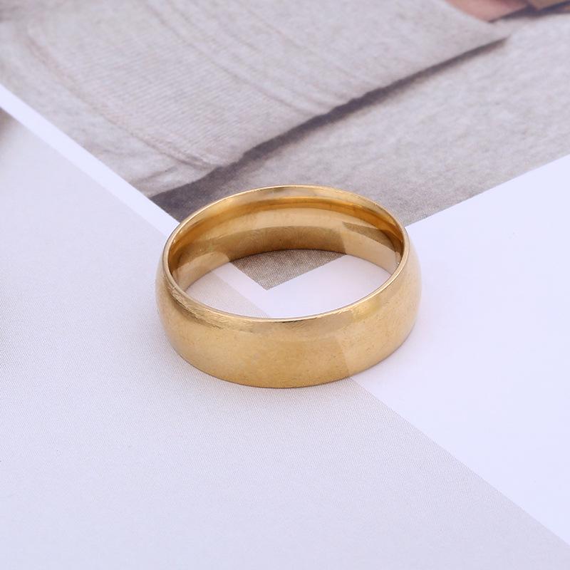 Módní šarm Šperky Trendy Romantický milenec Titanium Steel Pár Zásnubní prsten Dárek pro milence