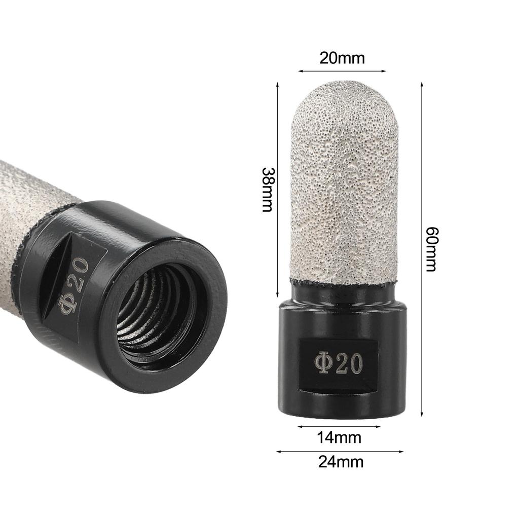 Tile Grinding Tools Vacuum Brazed Mill 3-in-1 Functionality