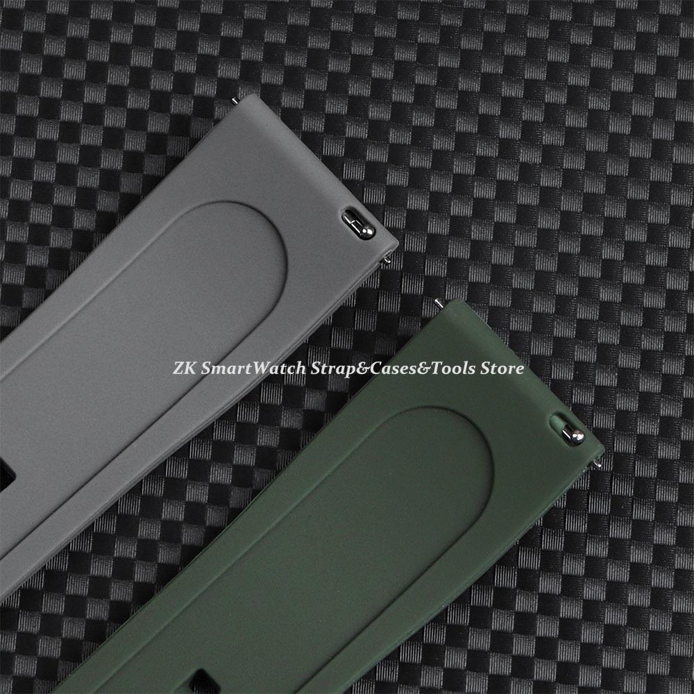 20mm 22mm Silicone Strap for Huawei Gt3/4 46mm Rubber Watch Band for Rolex Sport Waterproof Bracelet for Citizen