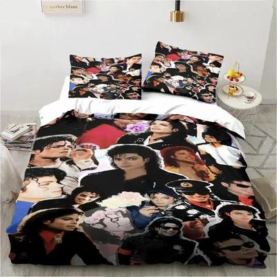 Michael Jackson Bedding Set Duvet Cover Set Lightweight Soft Duvet Cover Decorative Bedding for Teenagers Boys Girl Gift Large