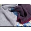 Used Fluss Stall Wool Block Pattern Bordeaux