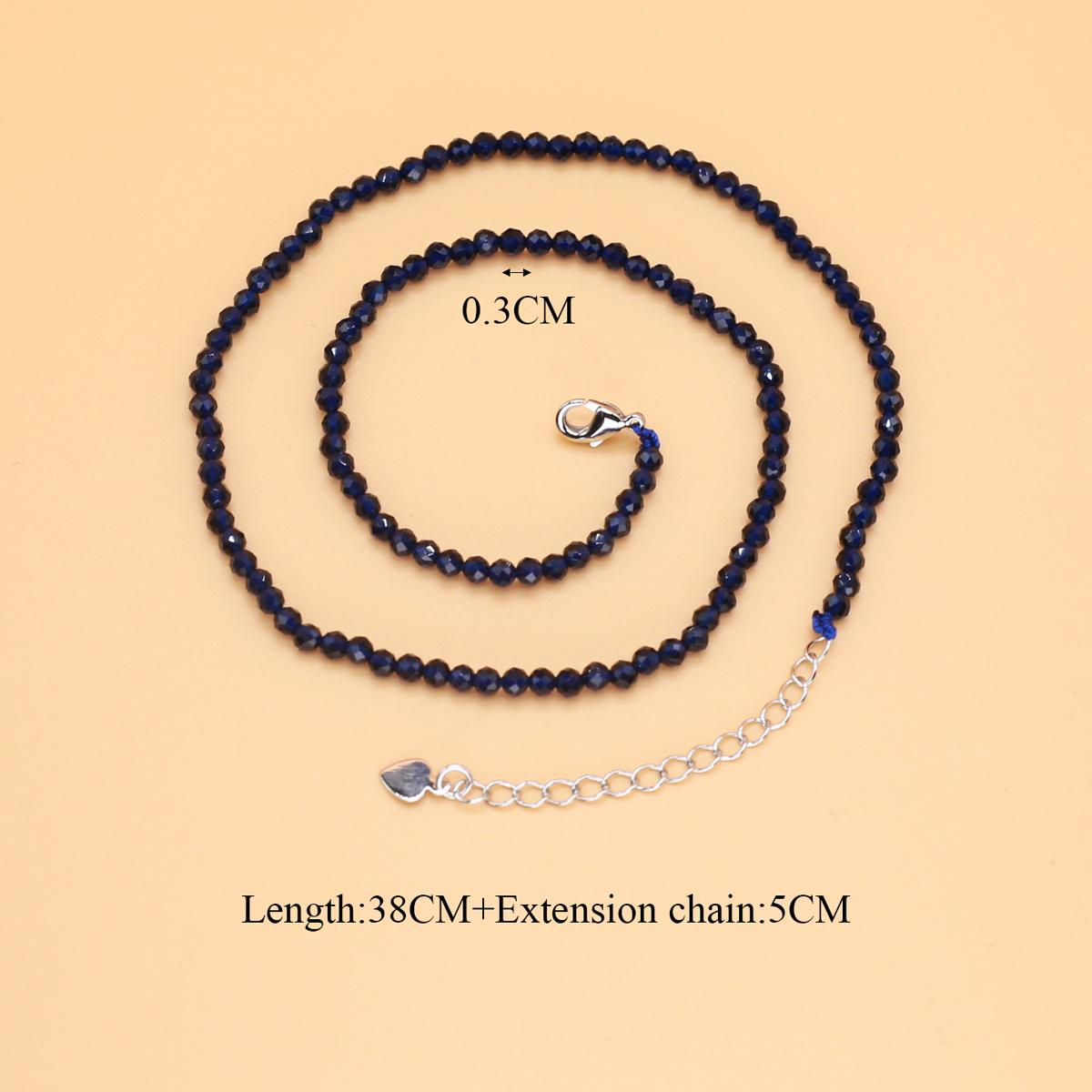 

1 шт. в партии, ожерелья-чокер из натурального камня со шпинелью для женщин и мужчин, длина ювелирных изделий 38 + 5 см 1Pcs/Spinel