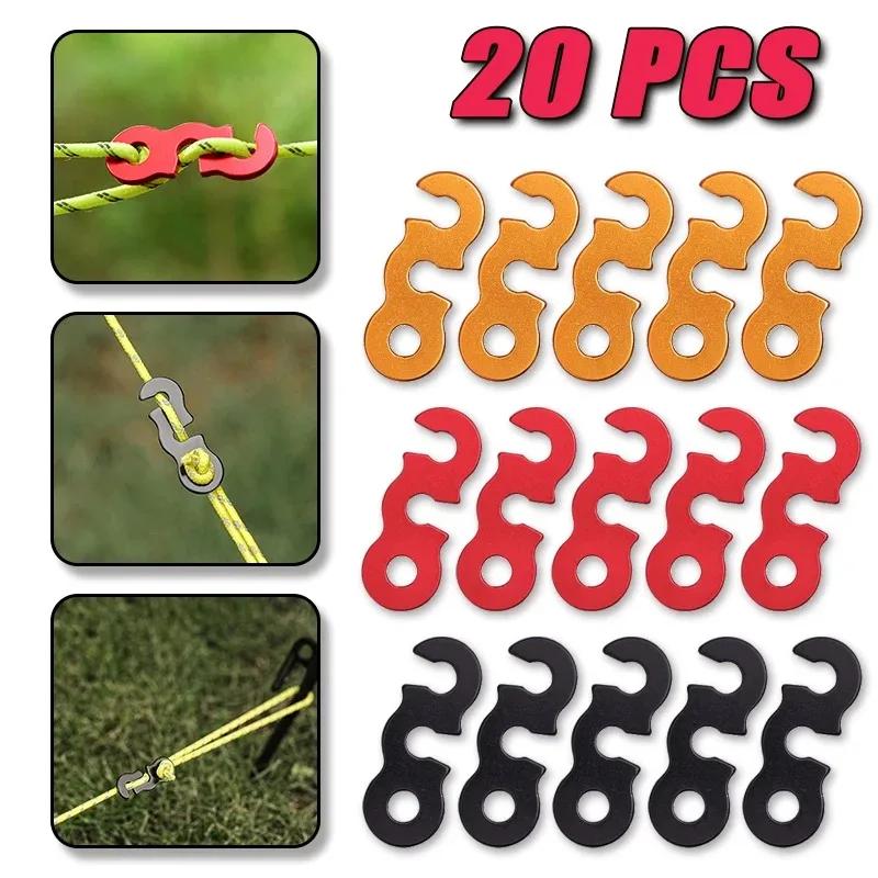 5 Stück Verstellbare Zeltseil-Schnalle S-Typ Spannvorrichtung Befestigungs-Kit Outdoor Camping Zelt Befestigungszubehör Outdoor Werkzeuge