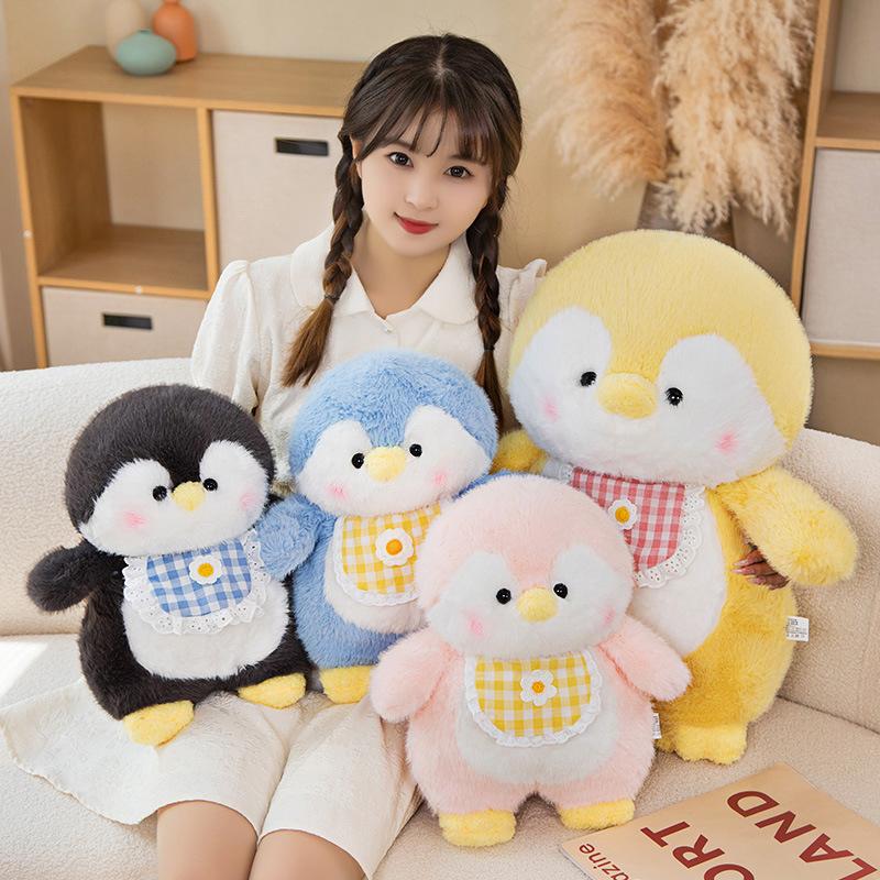 Penguin cub doll plush toy cute rag doll girl children's doll birthday gift bag pendant