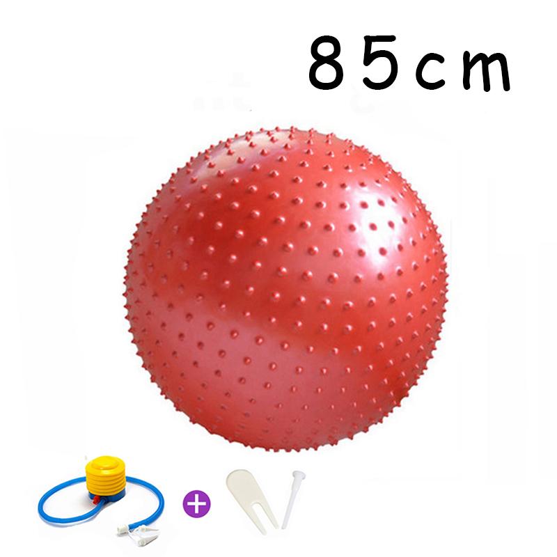 55cm/65cm/75cm/85cm Point Massasjeball Yogaball med Pump Hedgehog Fitness Baller Fitball Pilates Balansetrening Sport GYM