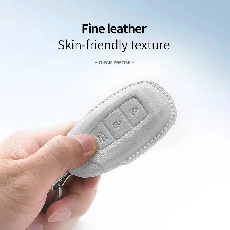Sheepskin High-quality Car Key Case Cover Holder Key Shell Buckle For Hyundai Sonata Lafesta Elantra Santafe Mistra Ix25 Ix35