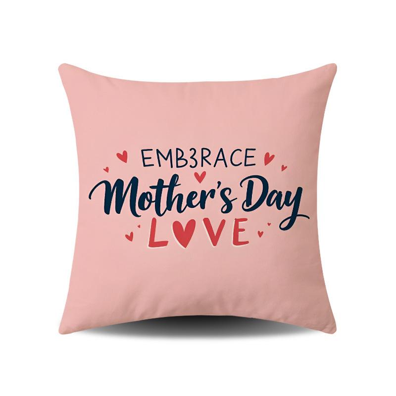 Mother's Day Series Festive Atmosphere Pillowcase Gift Home Sofa Living Room Decorative Pillowcase
