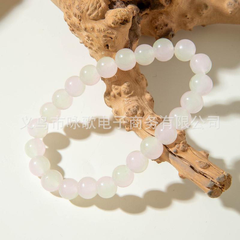 Accessories, fresh glass beads, beaded bracelets, women's personality creative disc play, finger soft bracelets wholesale