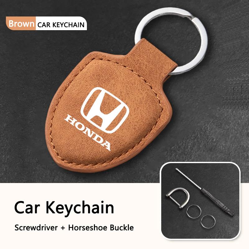 Car Keychain Holder KeyRing Protection Decoration For Honda Civic FIT Accord Prelude CRV 5th City CRZ CRX Jazz HRV Pilot Odyssey XD9