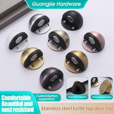 Stainless Steel Semicircle Silent Anti-Collision Door Stopper for Bedroom/Bathroom
