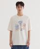 Cool Cotton Kitsch Cocktail Graphic T-Shirt Ivory