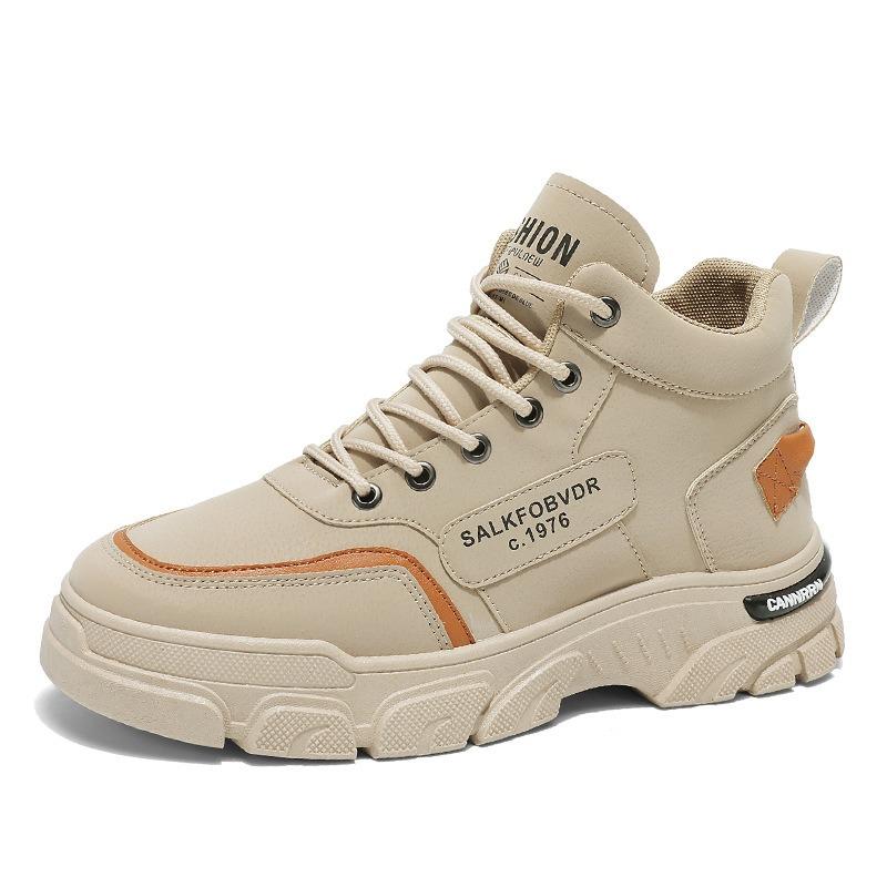 Martin boots men's shoes autumn new breathable high-top tooling shoes men's versatile thick-soled casual men