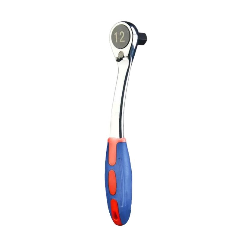 Mini Ratchet Wrench 72 Teeth Quick Socket Batch Head Ratchet Wrench Rod Screwdriver Bit Tool Wrench Repair Hand Tool
