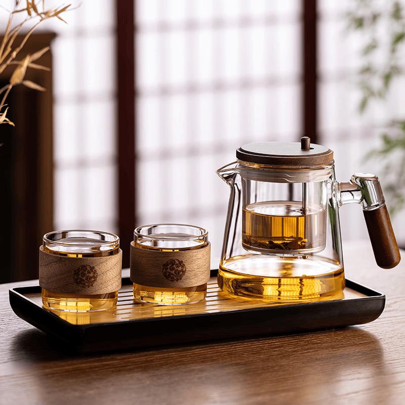 Qiwei Yihucha Glass Tea Infuser Pot