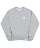 GRAVER [Unisex] Small Life Logo Flower Smile Sweatshirt_Gray