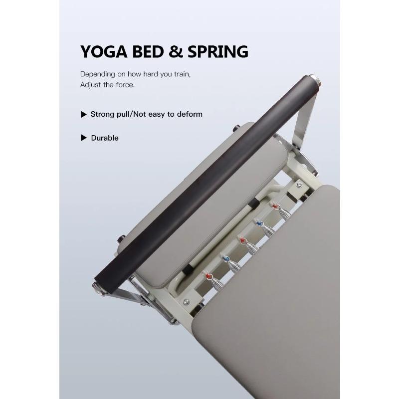 Pilates Reformer Core Bed - Foldable Metal Frame Machine for Yoga Exercise & Home Core Training