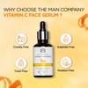 The Man Company Vitamin C Face Serum with Hyaluronic Acid, 30Ml (Pack of 1)
