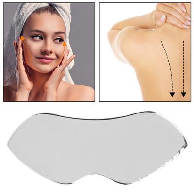 Gua Sha-Gesichtswerkzeuge aus Edelstahl zur Hautstraffung, Gua Sha-Massagewerkzeug aus Metall für Gesicht, Körper, Augen, Hals, Schönheitswerkzeug zur Verbesserung der Durchblutung