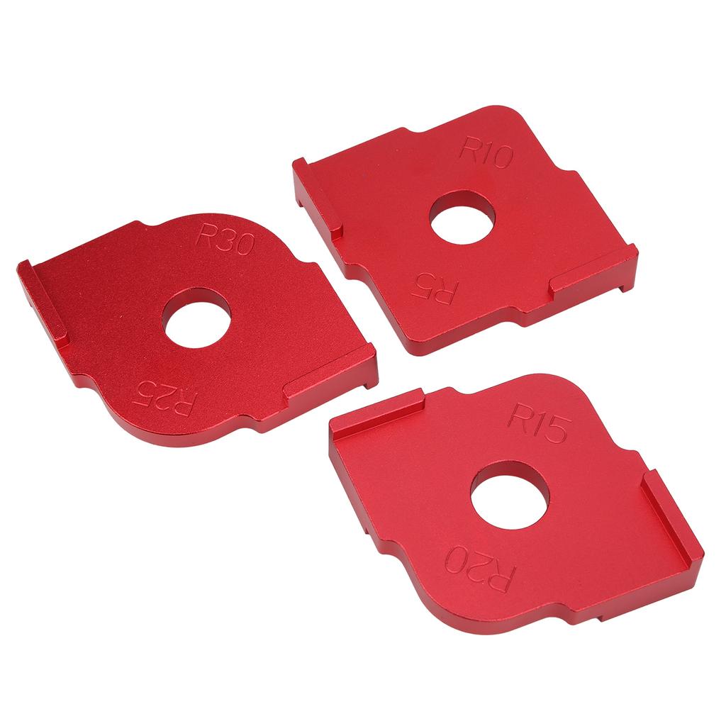 3Pcs Corner Radius QuickJig Woodworking Semicircle Positioning Template Trimming Tool