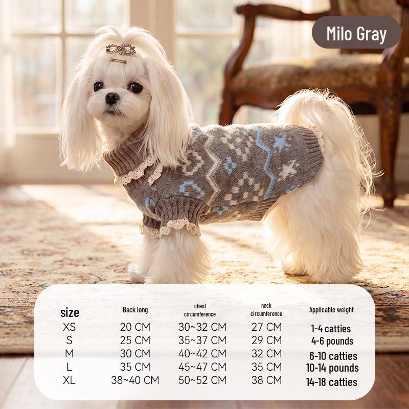 Gemütlicher gestreifter Kunstmink-Pullover für kleine/mittelgroße Hunde & Katzen - Herbst/Winter Haustierbekleidung