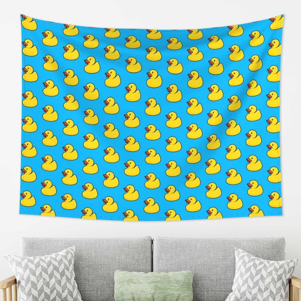 Rubber Duck Tapestry Decor Art Aesthetic Tapestries for Living Room Bedroom Home Wall Cloth Wall Hanging
