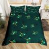 Ginkgo Leaves King Queen Duvet Cover Black Golden Ginkgo Biloba Leaf Bedding Set Botanical Quilt Cover Polyester Comforter Cover