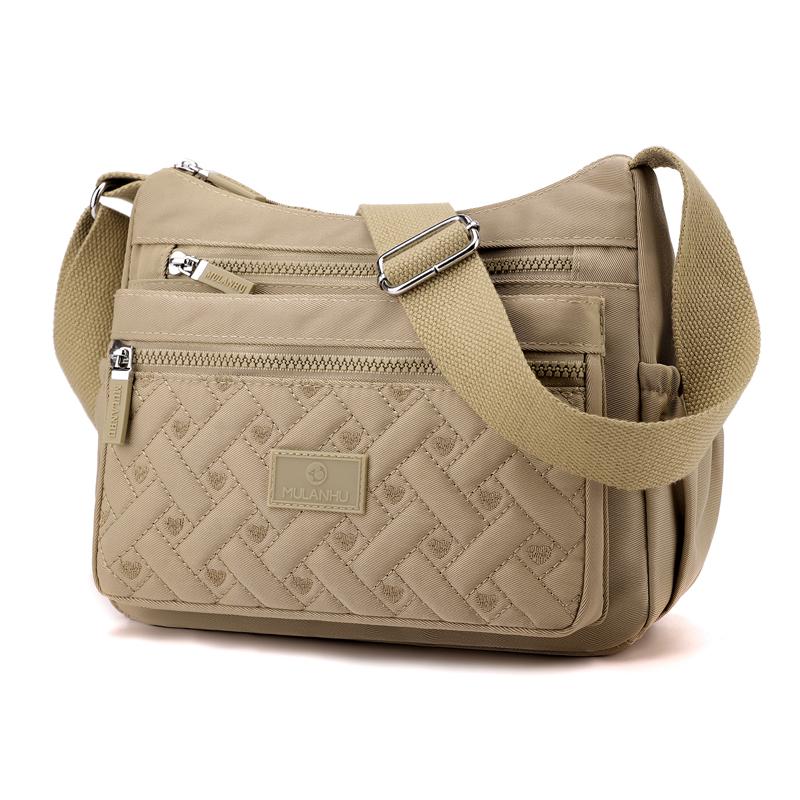 Multi-compartment Shoulder Bag Women's Crossbody Bag Large Capacity Nylon Mother Bag
