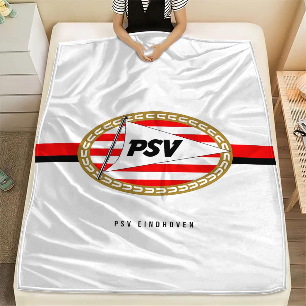 1PC PSV Eindhoven Patterned Flannel Blanket Suitable For All Seasons for Home Decor Warmth and Comfort Gifts Holiday Present