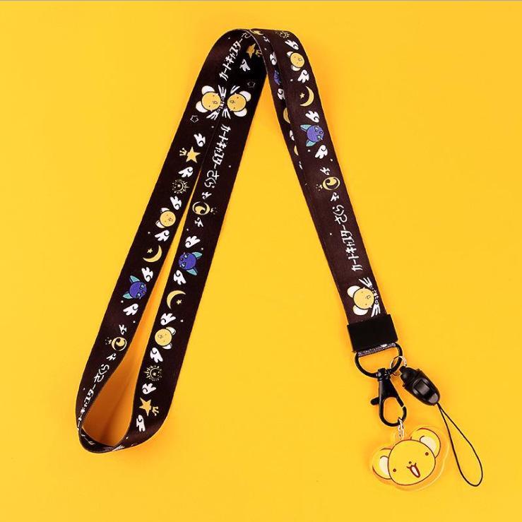 Creative Cartoon Phone Case Lanyard with Acrylic Pendant Keychain - Trendy Neck Hanging Accessory for Women