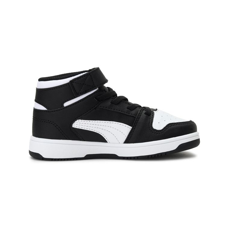Puma Rebound Layup Sl Retro Casual High-Top Skate Shoes Kids Skate Shoes Black 370488-01